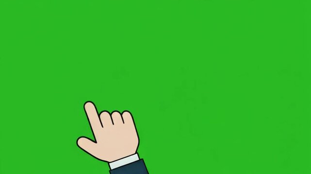 Hand raising palm facing forward against solid green background
