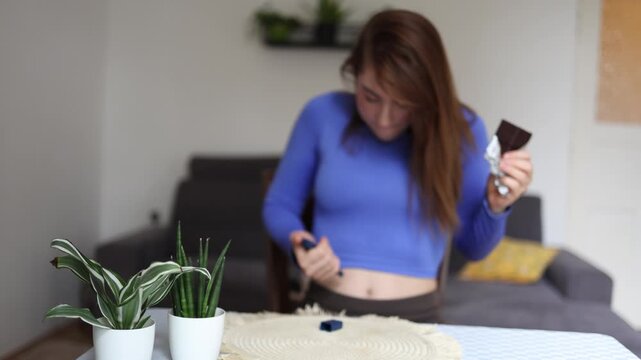 Weight loss trends encourage some people to use peptide injections before eating chocolate hoping to reduce appetite while still enjoying favorite sweet treats