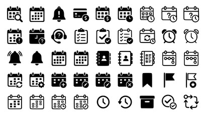 Fototapeta premium Business Payment and Financial Transaction Vector Icon Collection