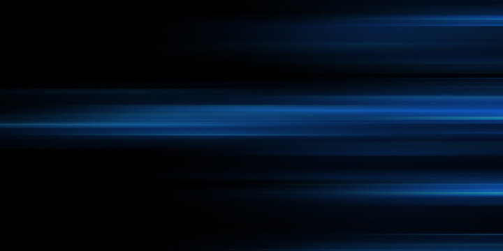 Abstract motion blur background, dynamic blue speed lines texture, glowing turquoise light streaks for technology and sports design