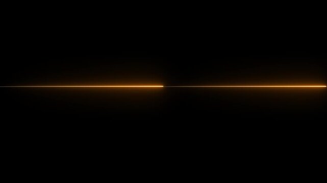 glowing blue neon Straight neon lazer animation of horizontal line on alpha background, straight neon lazer line, seamless loop.