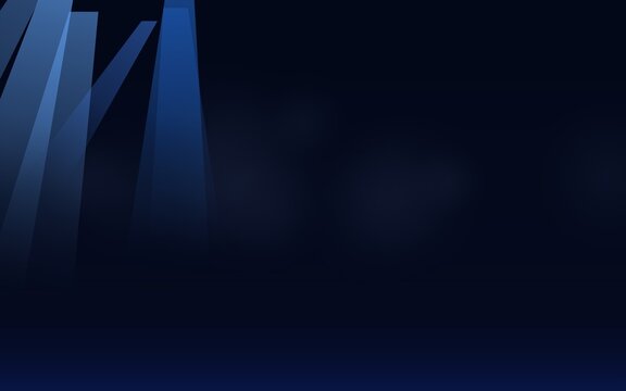 Modern blue abstract letter m on dark background