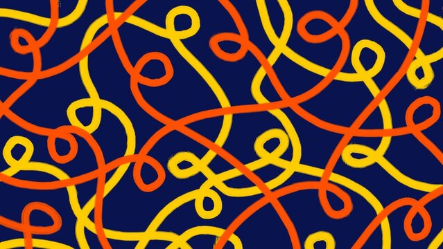Playful Curved Swirling Lines Seamless Vector Texture for textile prints, notebook covers, branding collateral, and modern abstract art projects.