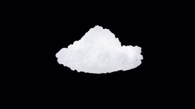 VFX Volume Cloud 360 Rotation | Alpha Channel | High Angle 15&deg; | Variation5