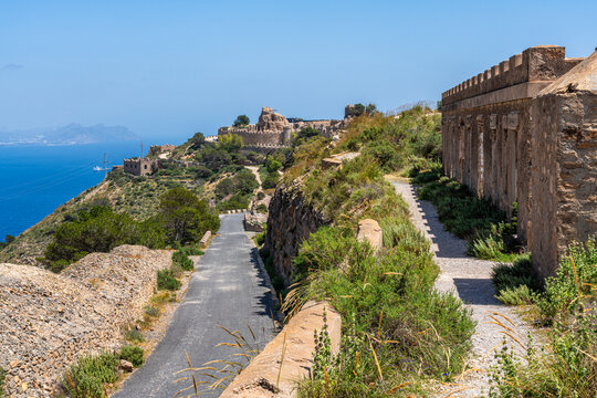 Scenic view at the Bateria de Castillitos, near Cartagena, Region of Murcia, Spain.