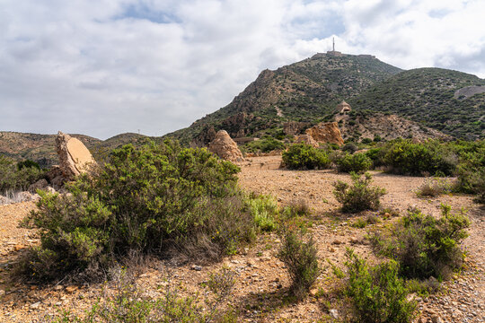 Trincabotijas Alta Battery in Cartagena, Murcia, Spain.