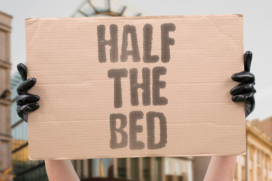 "Half The Bed" Sleeping alone after losing a partner. BED. WIDOWHOOD. GRIEF. SLEEP. LONELINESS.