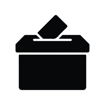voting box icon with trendy design