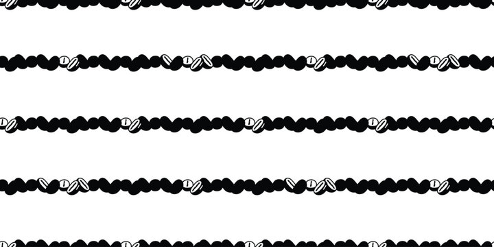 coffee beans seamless pattern cafe hot tea cup vector bakery water drinking cartoon doodle tablecloth gift wrapping paper tile background repeat wallpaper illustration scarf isolated design