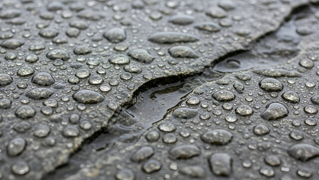 water drops on a black background