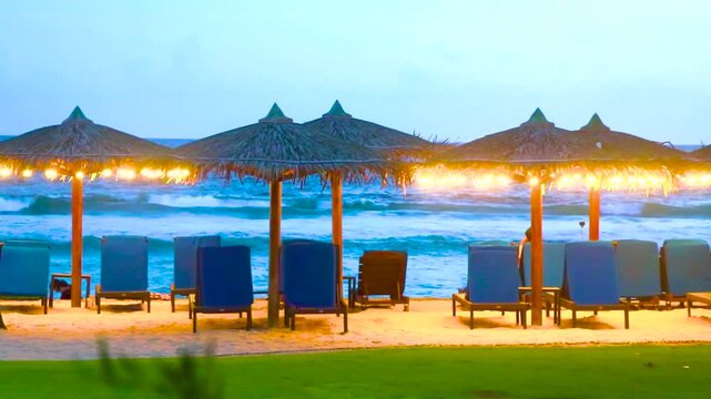 Luxury Marriott Phuket promenade palms sunset Merlin Beach turquoise water Thailand.