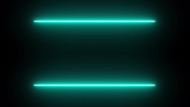 neon shape line animation ,neon LED animation, Transparent Neon Light. flickering neon border frame animation. Lamp title tube, night, template design on neon line