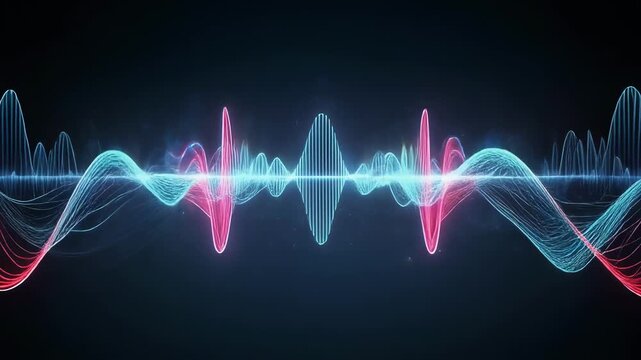 Firefly inspired vibrant sound waves with mesmerizing colorful patterns pulsing and shifting beautifully
