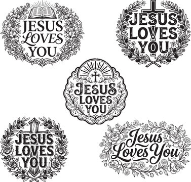 Jesus Loves You SVG