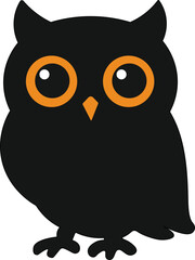 Fototapeta premium Halloween Owl Vector Icon