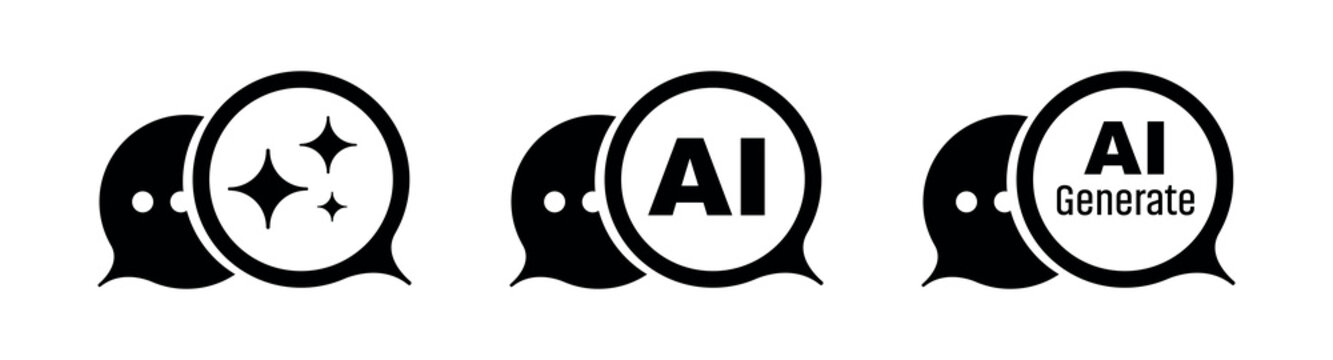 ai generated icon on white background