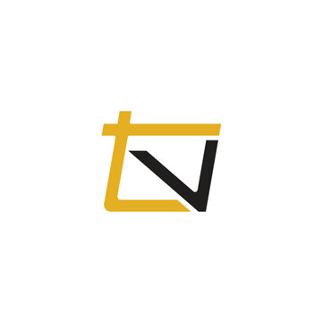 TV typography channel app logo design