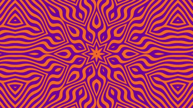 Dynamic Colorful Kaleidoscope Animation Seamless 4K UHD Loop