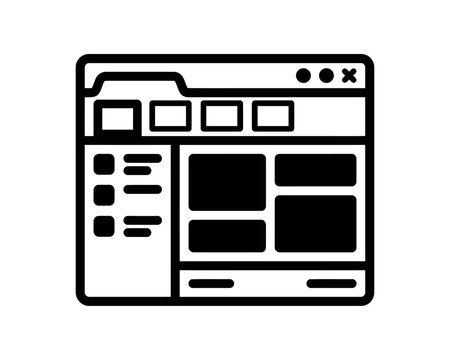Web Browser Dashboard Interface Icon