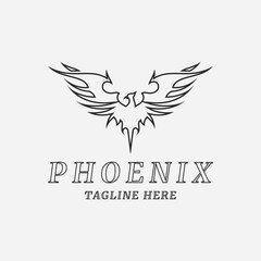 Fototapeta premium Phoenix Gradient Logo Design