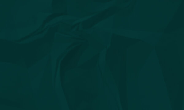 Dark green fabric texture background with soft folds and shadows