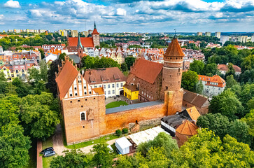 Obraz premium The Olsztyn Castle in the Warmian Masurian Voivodeship, Poland