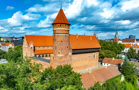 The Olsztyn Castle in the Warmian Masurian Voivodeship, Poland