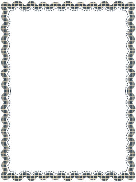 Frame Gingham Blue Moroccan 