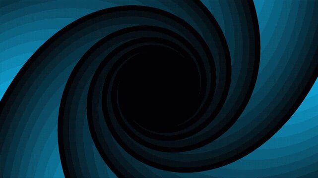 Abstract hypnotic dark blue spiraling tunnel with retro halftone texture effect