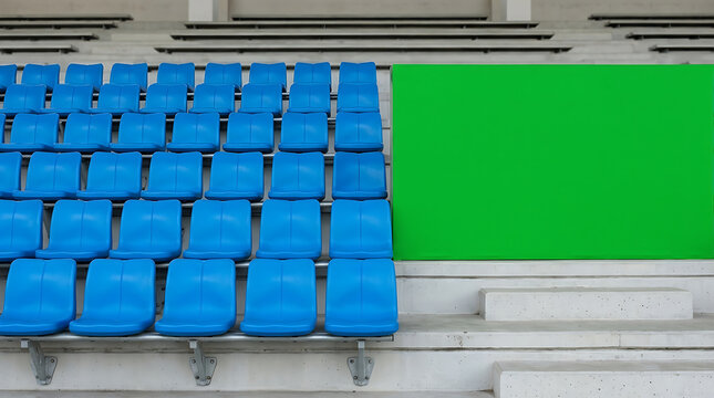 advertising boards with green screens at soccer fields, stadiums, and sports fields 