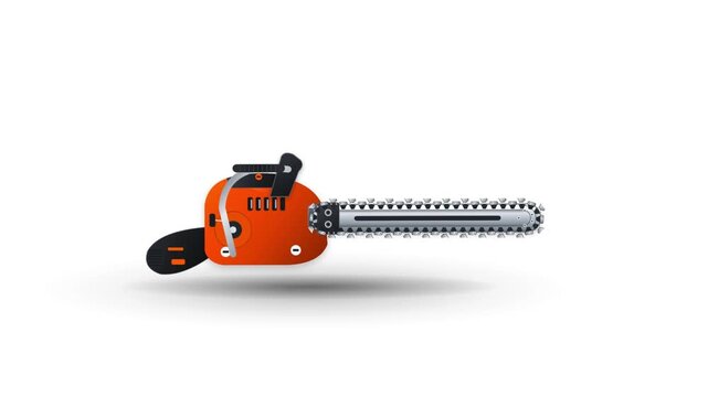 Animated video of construction tools