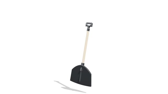 Animated video of building construction equipment