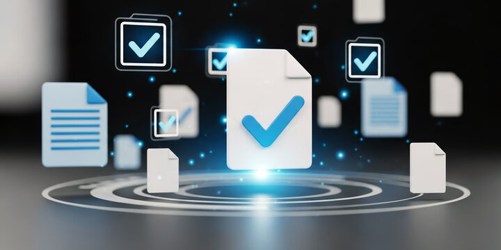 Digital file management and document approval concept