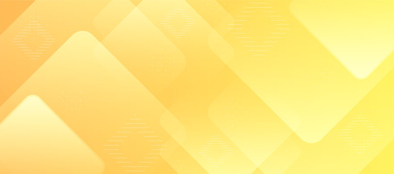 Modern abstract yellow background with soft blurred overlapping geometric square shapes for professional corporate presentation and banners