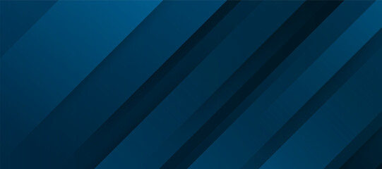 Obraz premium Modern blue abstract background with dark diagonal geometric stripes and professional gradient textures for digital design