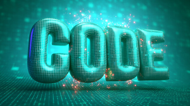 Code Digital Technology Programming Development Concept