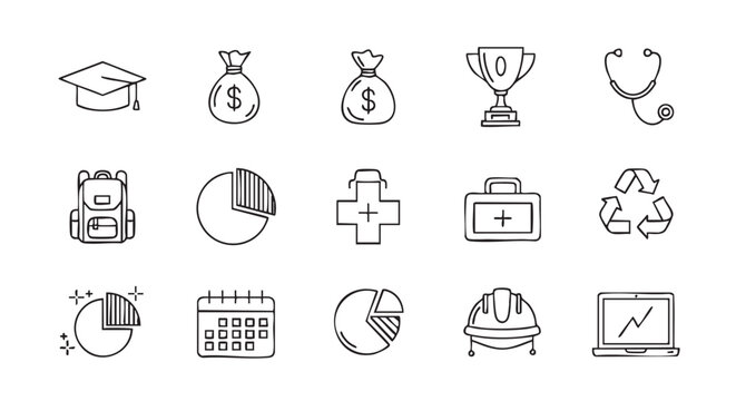 security cyber defense logo icons set for business and technology use
