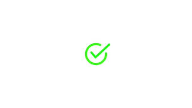 Checklist Success Confirmation Animation With Check Mark Icon