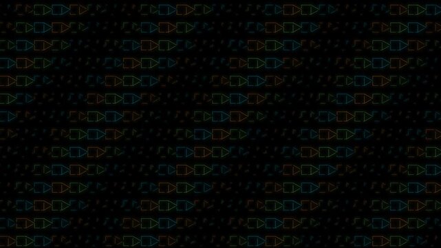 Abstract Dark Digital Background with Glowing Binary Code Patterns and Cyber Technology Aesthetic