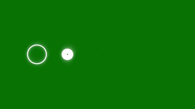 Circle line blast animation with sparkling fireworks effect, glowing ring explosion, modern highlight burst, seamless loop motion graphic for transitions, grenn screen background, ultra hd 4k
