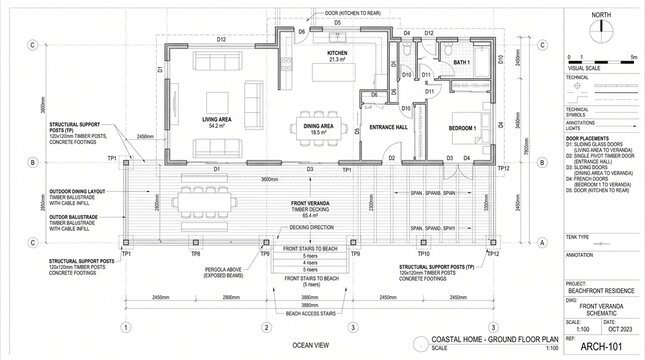 Coastal home plan