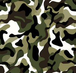 Naklejka premium Camouflage Seamless Pattern