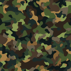 Fototapeta premium Camouflage Seamless Pattern