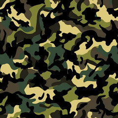 Naklejka premium Camouflage Seamless Pattern