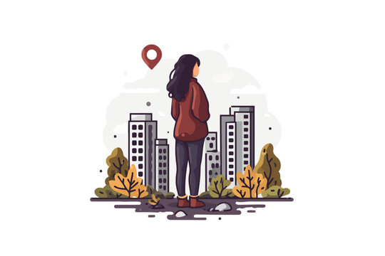 Urban planner isolated