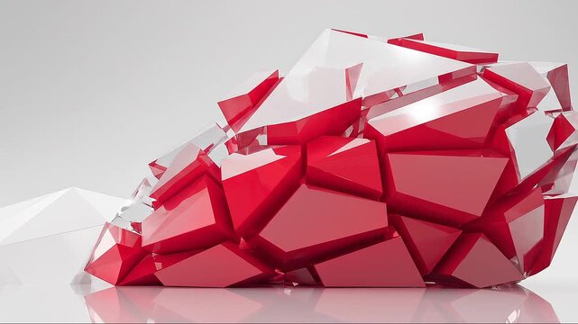 cristal colgante en desenfoque Close-up of slowly rotating red diamond. Seamless loop, nice looping background.