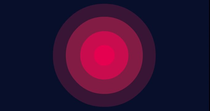 red glowing button circle background animation