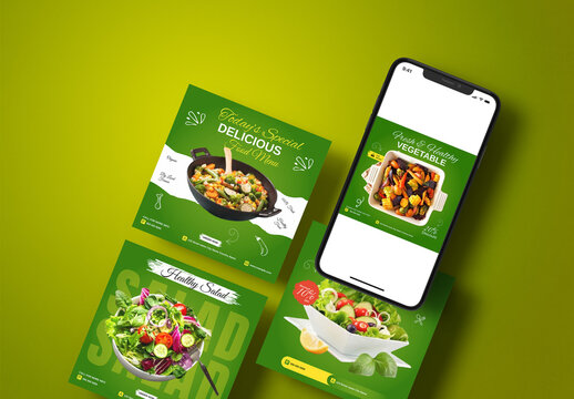 Social Media Post Template Layout