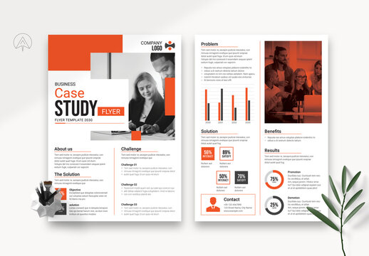 Business Case Study Flyer Layout