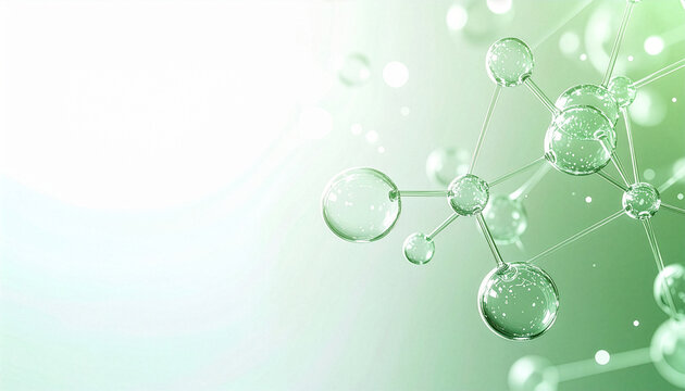Premium Microbiome Network Background with Clean Wellness Concept